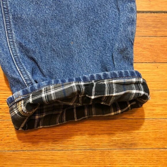 Vintage CARHARTT Mens Jeans Size 42 x 30 Relaxed Fit Flanel Lined - Picture 3 of 4
